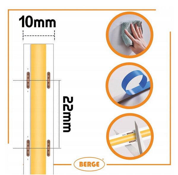 BERGE LED pásek COB Neon 24V - 528D - 15W/m - IP20 - 1650lm - 5m - studená barva