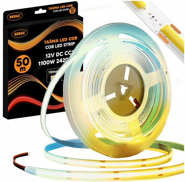 BERGE LED pásek COB Neon CCT 24V - 608D - 22W/m - IP20 - 50m