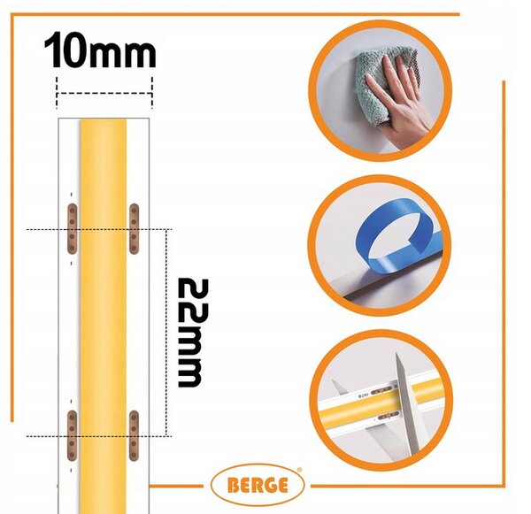 BERGE LED pásek COB Neon 24V - 528D - 15W/m - IP20 - 1650lm - 50m - studená barva