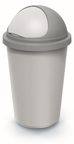Prosperplast Odpadkový koš COMPACTO ROLL 50 L popelavě šedý/světle šedý