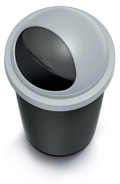 Prosperplast Odpadkový koš COMPACTO ROLL 30 L černý/světle šedý