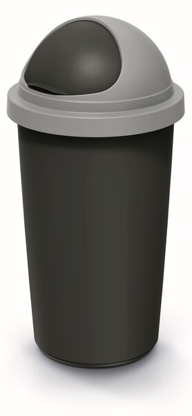 Prosperplast Odpadkový koš COMPACTO ROLL 30 L černý/světle šedý