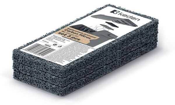 Prosperplast Sada 3 náhradních uhlíkových filtrů do odpadkových košů Kaddi šedá