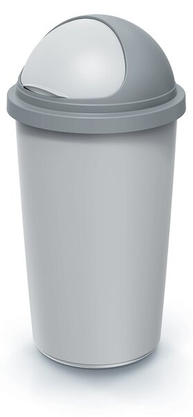 Prosperplast Odpadkový koš COMPACTO ROLL 60 L popelavě šedý/světle šedý
