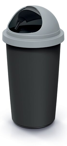 Prosperplast Odpadkový koš COMPACTO ROLL 30 L černý/světle šedý