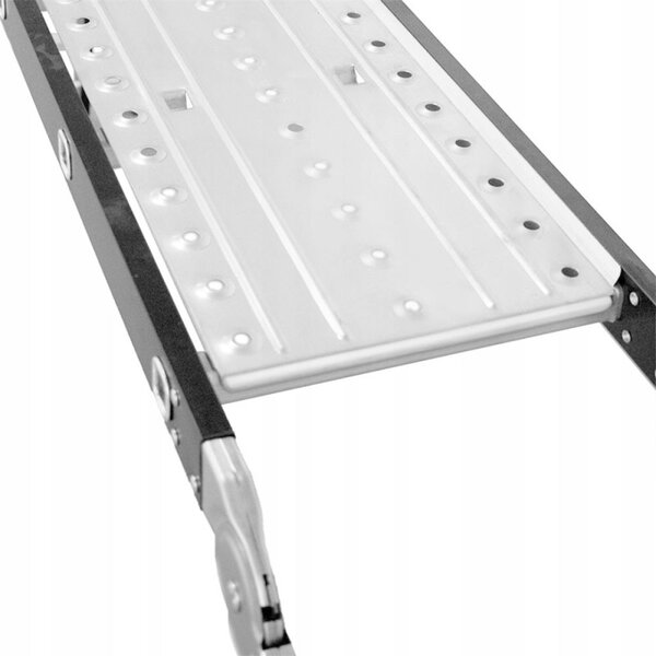 Multifunkční žebřík 4x3 příčky + podlážka DRABEST DU4x3 STEEL 125 kg