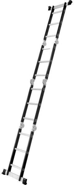 Multifunkční žebřík 4x3 příčky + podlážka DRABEST DU4x3 STEEL 125 kg