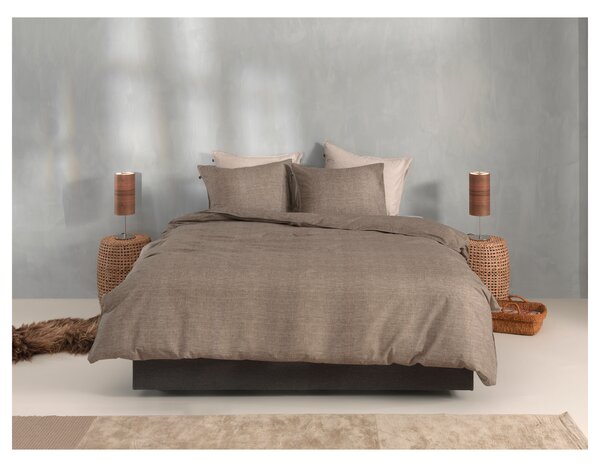 Povlečení LINO 2 taupe, 70x90 a 140x200 cm