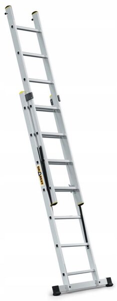 Hliníkový žebřík 2x7 příček dvoudílný DRABEST DW2-7 PRO
