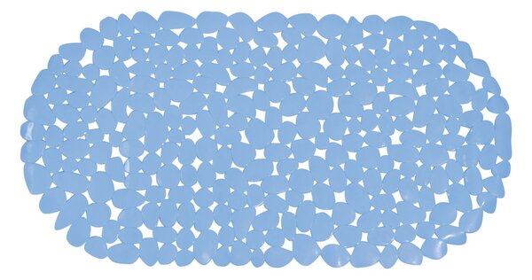 MSV protiskluzová podložka do vany GALETS, pastelově modrá, PVC, 35 x 68 cm