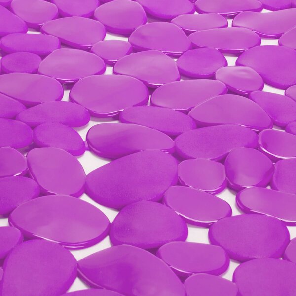 MSV protiskluzová podložka do sprchy GALETS, růžová, PVC, 53 x 53 cm