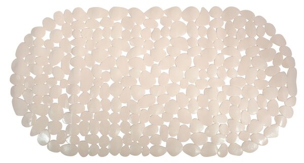 MSV protiskluzová podložka do vany GALETS, béžová, PVC, 35 x 68 cm