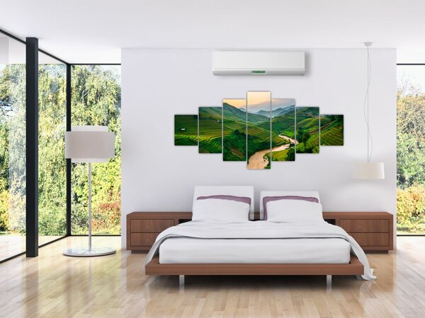 Obraz - Rýžové terasy II. (210x100 cm)