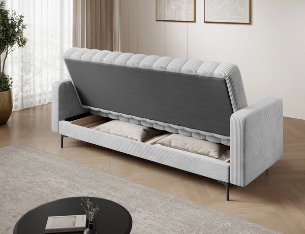 Designová rozkládací pohovka KARSIN - světle šedá