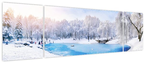 Obraz - Ledové jezero (170x50 cm)