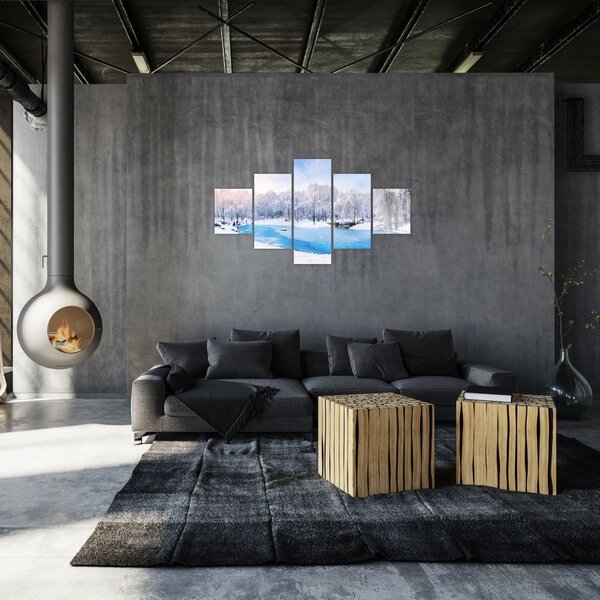 Obraz - Ledové jezero (125x70 cm)