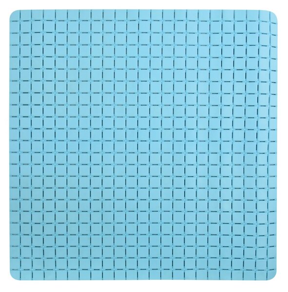 MSV protiskluzová podložka do sprchy QUADRO Premium, nebesky modrá, SBS kaučuk, 54 x 54 cm