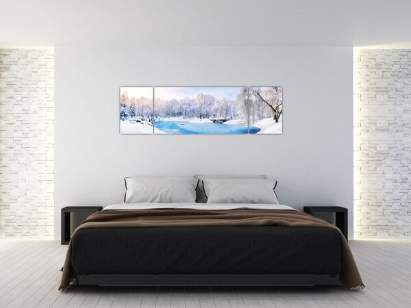 Obraz - Ledové jezero (170x50 cm)