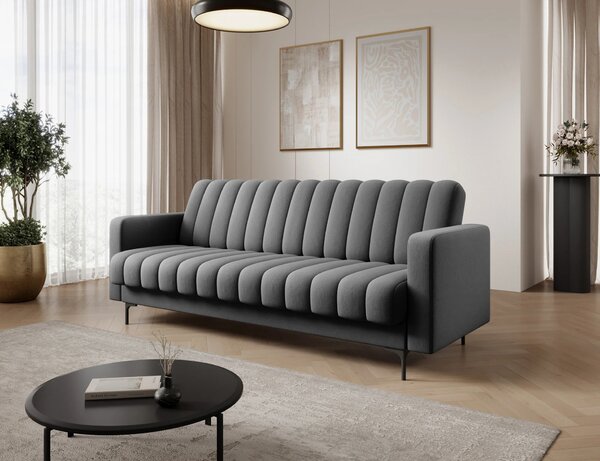 Designová rozkládací pohovka KARSIN - tmavě šedá