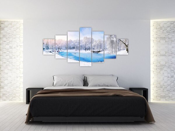 Obraz - Ledové jezero (210x100 cm)