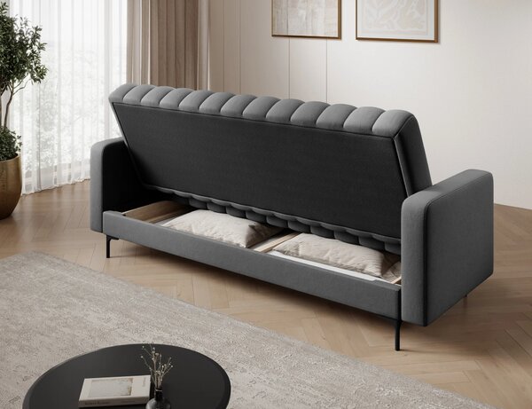 Designová rozkládací pohovka KARSIN - tmavě šedá