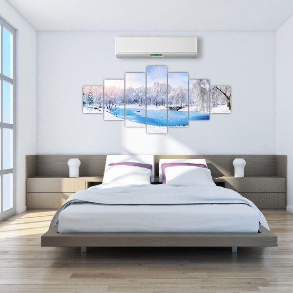 Obraz - Ledové jezero (210x100 cm)