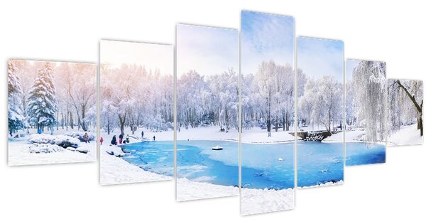 Obraz - Ledové jezero (210x100 cm)