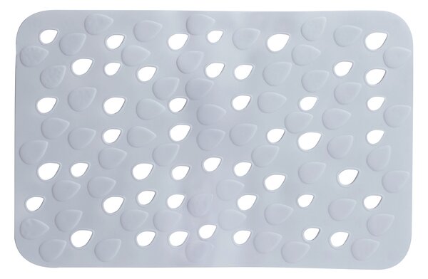 Spirella protiskluzová podložka do vany DROPS, šedá PVC, 53 x 35 cm