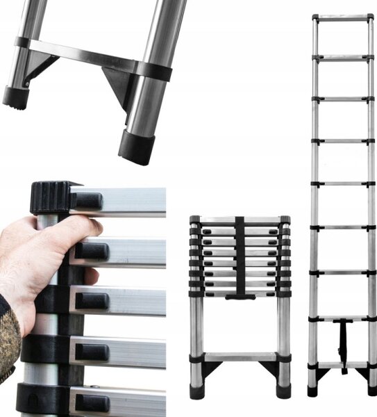 Teleskopický žebřík 370 cm výsuvný MULTISYSTEM MS260