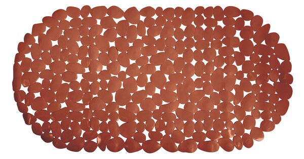 MSV protiskluzová podložka do vany GALETS, terakota, PVC, 35 x 68 cm