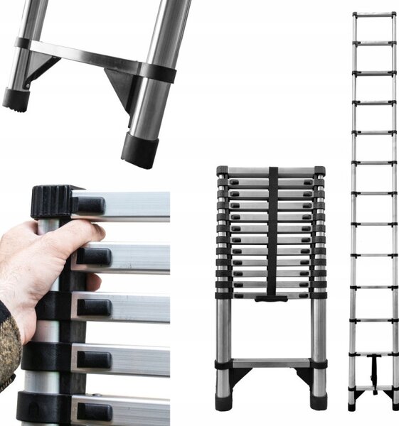 Teleskopický žebřík 490 cm výsuvný MULTISYSTEM MS380