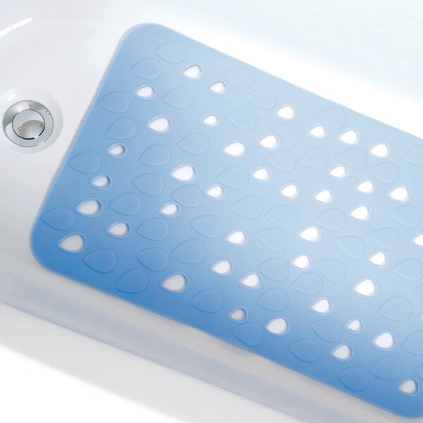 Spirella protiskluzová podložka do vany DROPS, modrá PVC, 53 x 35 cm