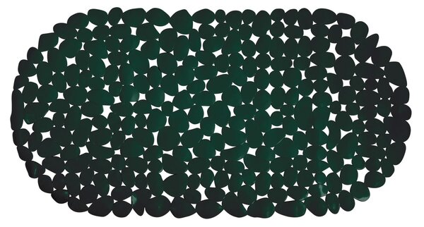 MSV protiskluzová podložka do vany GALETS, tmavě zelená, PVC, 35 x 68 cm