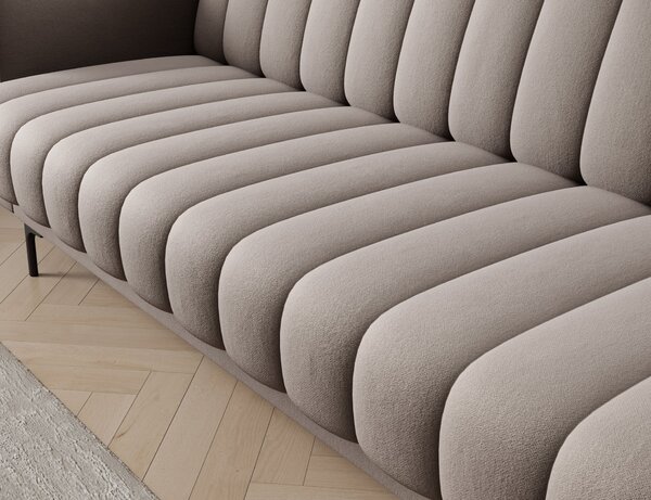 Designová rozkládací pohovka KARSIN - tmavě béžová
