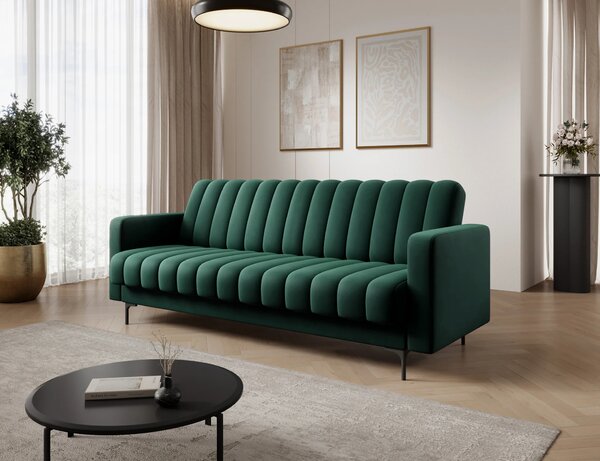 Designová rozkládací pohovka KARSIN - zelená