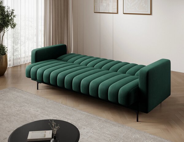 Designová rozkládací pohovka KARSIN - zelená