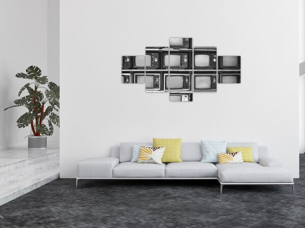 Obraz - Retro televize (125x70 cm)