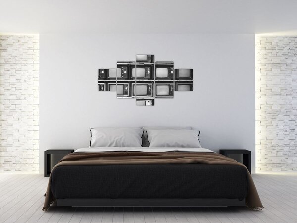 Obraz - Retro televize (125x70 cm)