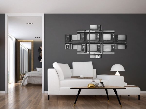 Obraz - Retro televize (125x70 cm)