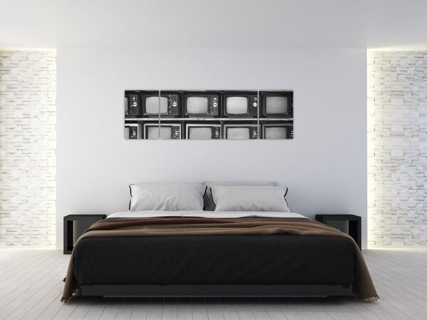 Obraz - Retro televize (170x50 cm)