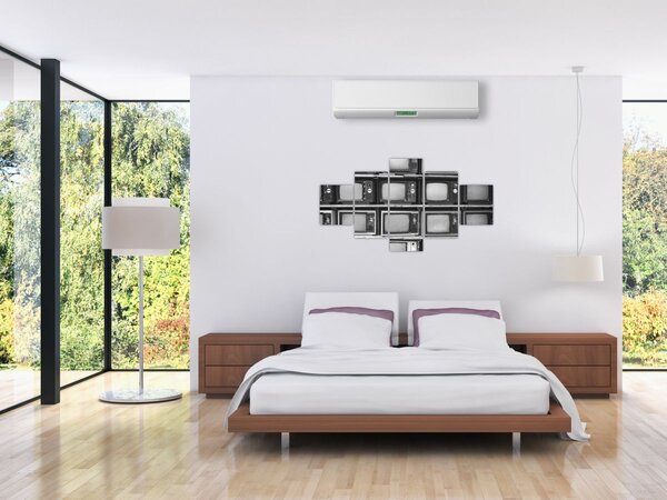 Obraz - Retro televize (125x70 cm)