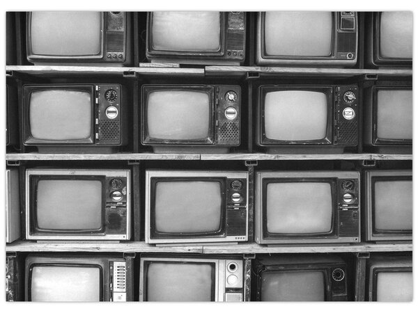 Obraz - Retro televize (70x50 cm)