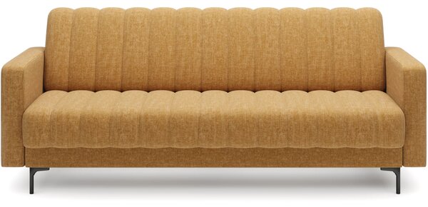 Designová rozkládací pohovka KARSIN - hořčicová