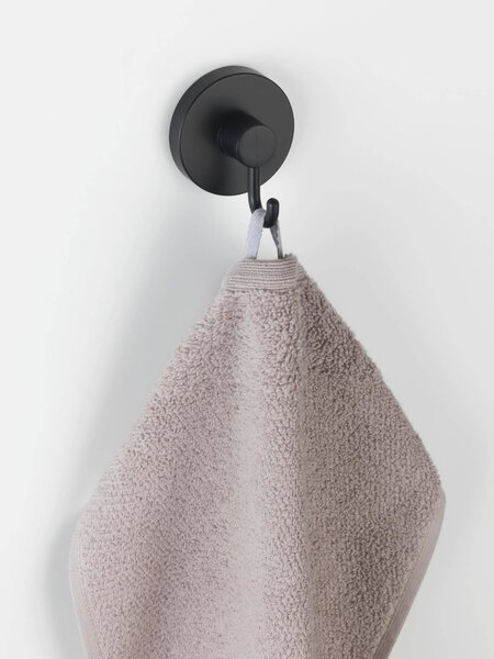 Sada koupelnových háčků, 2 ks, Vacuum-Loc, černé
