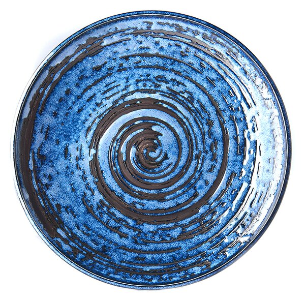 Made in Japan (MIJ) Copper Swirl Mělký Talíř 25,5 cm