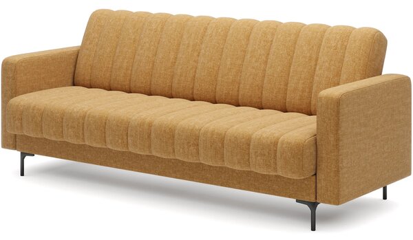 Designová rozkládací pohovka KARSIN - hořčicová