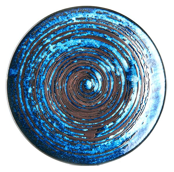 Made in Japan (MIJ) Copper Swirl Mělký Talíř 28,5 cm