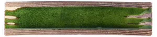 Made in Japan (MIJ) Earth Bright Green Rectangular Platter 52 x 12 cm