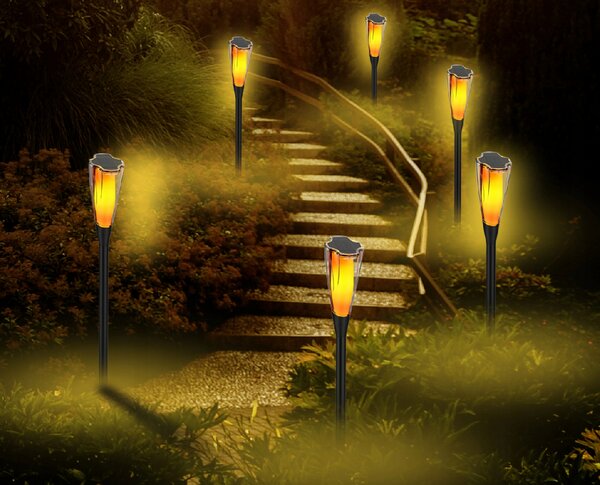 Solární LED lampa TORCH Premium IP65 - 65cm