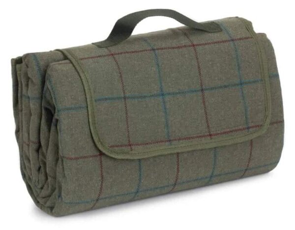 Willow Direct Pikniková deka Green Tweed 170x140 cm